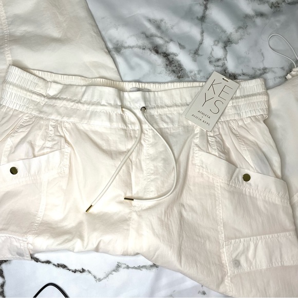NWT Athleta x Alicia Keys Utility Pant  Off White 20 - Picture 13 of 14